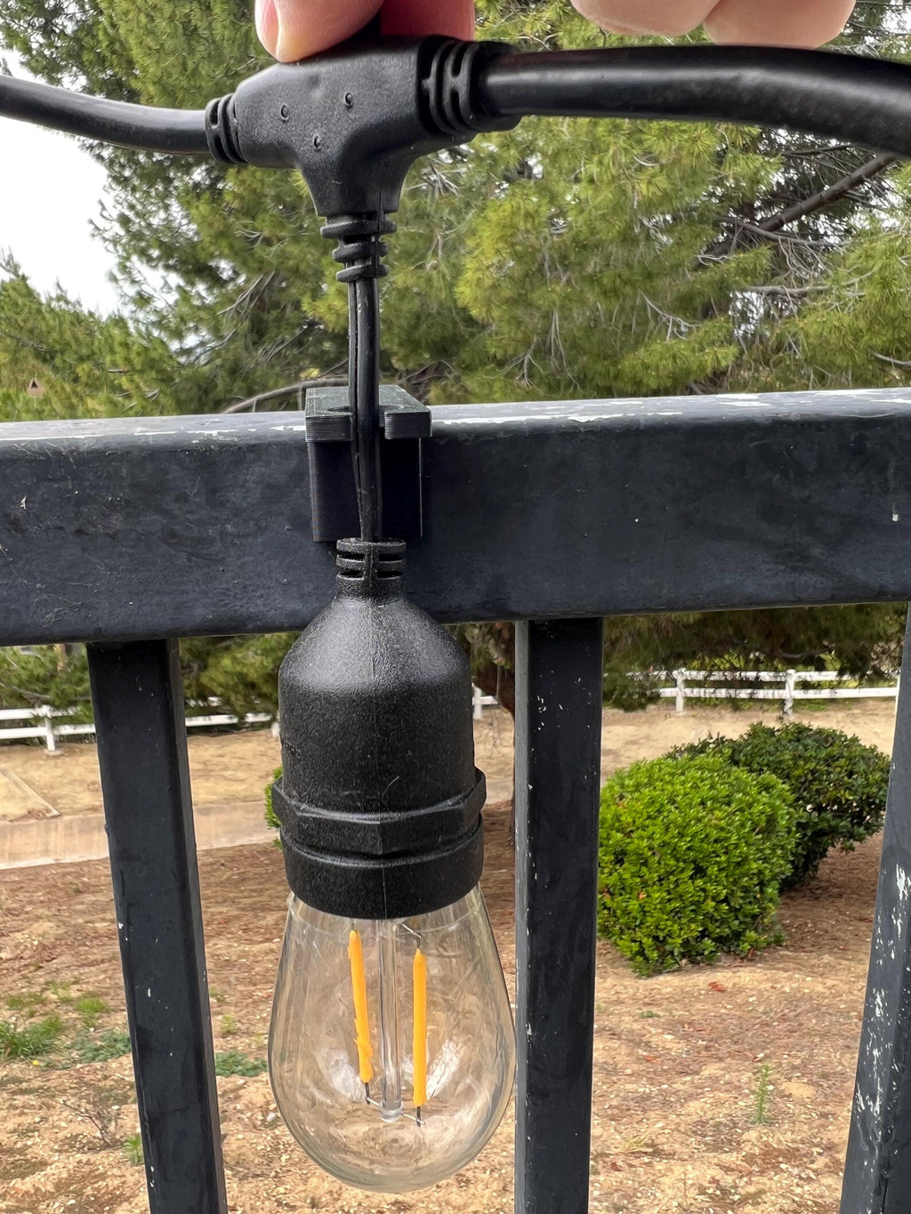 Fence Clips for Hanging Bistro Style String Lights