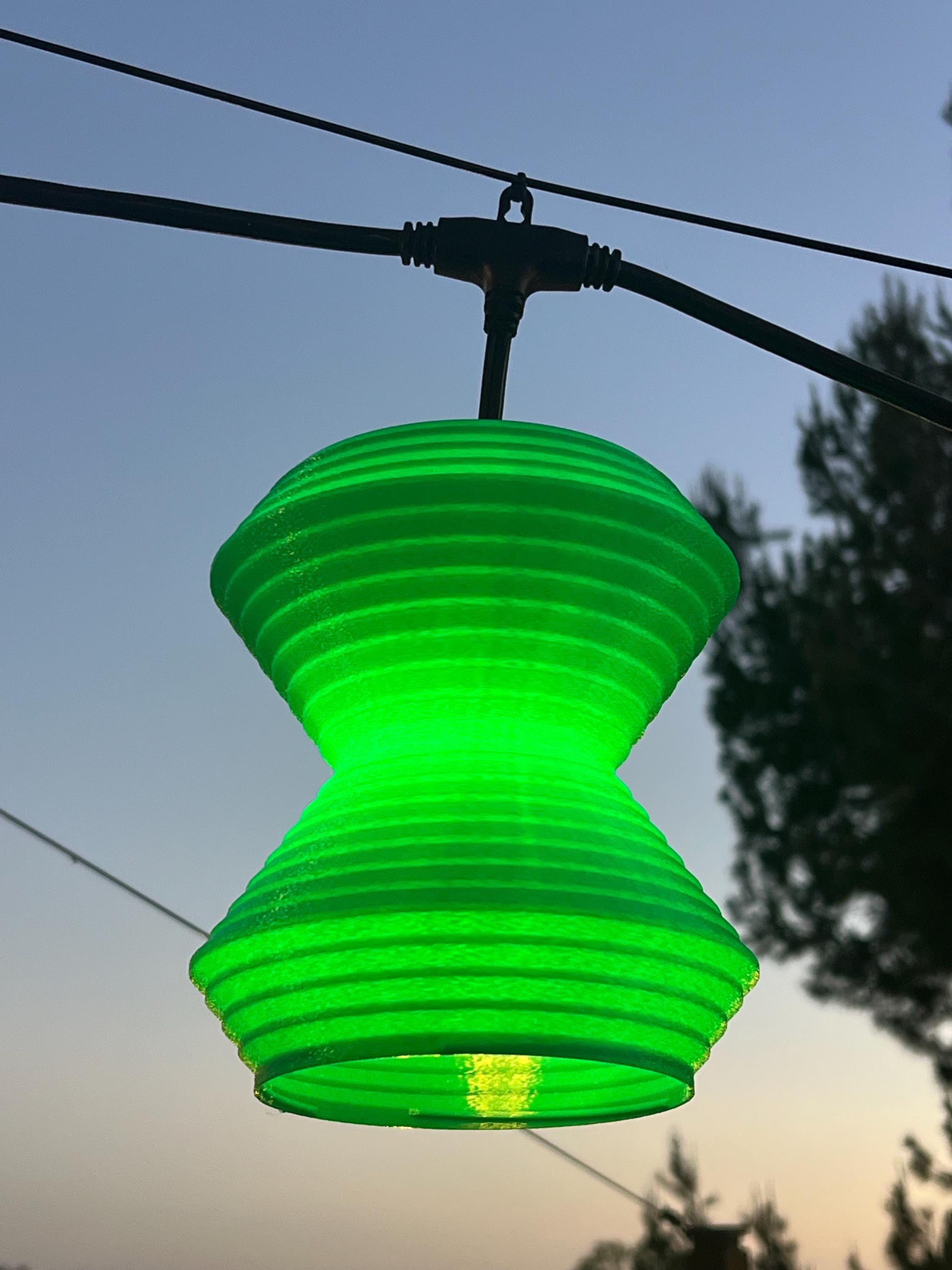 Whimsical Outdoor String Light Lantern Covers | Whirl | 6 Colors
