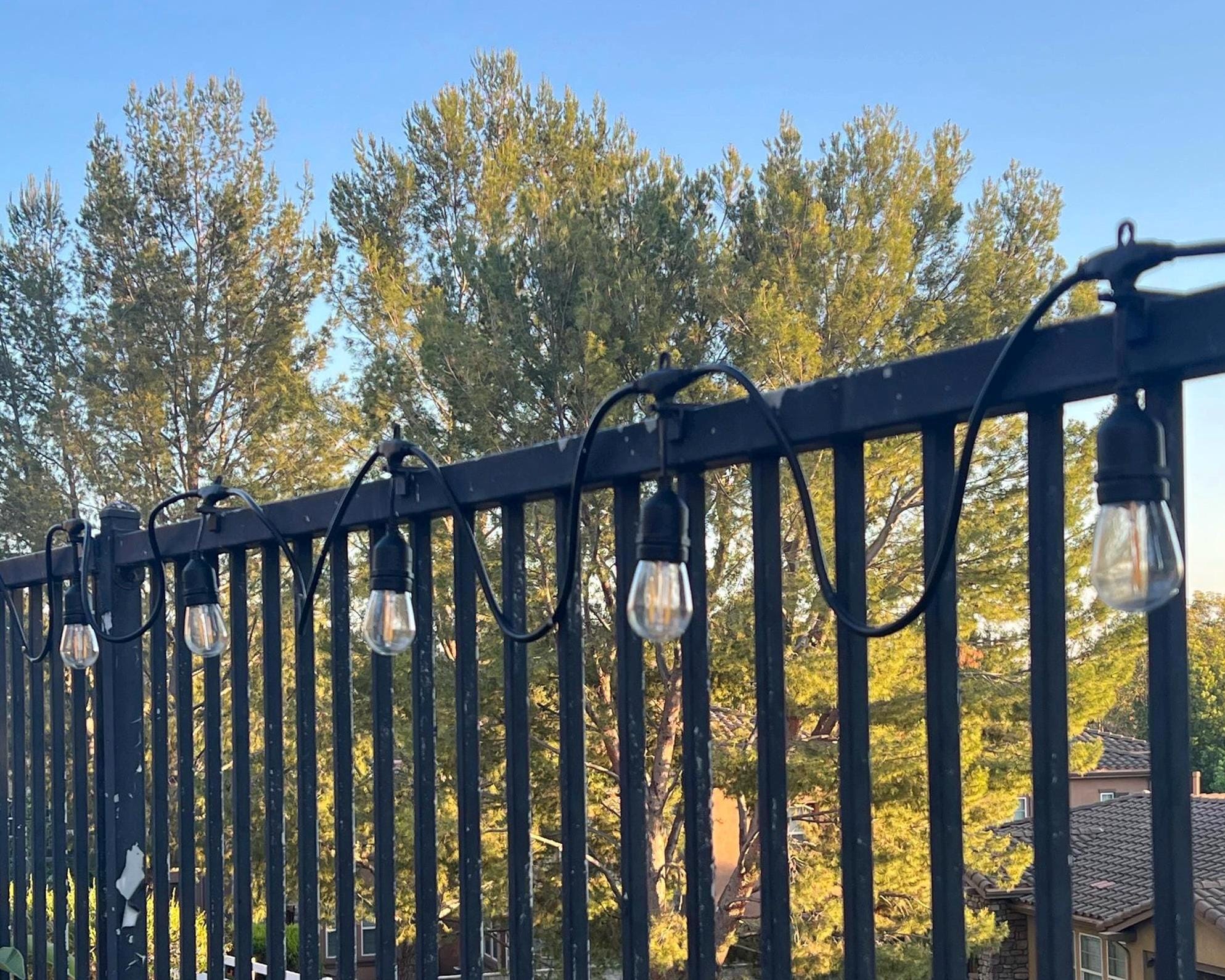 Fence Clips for Hanging Bistro Style String Lights