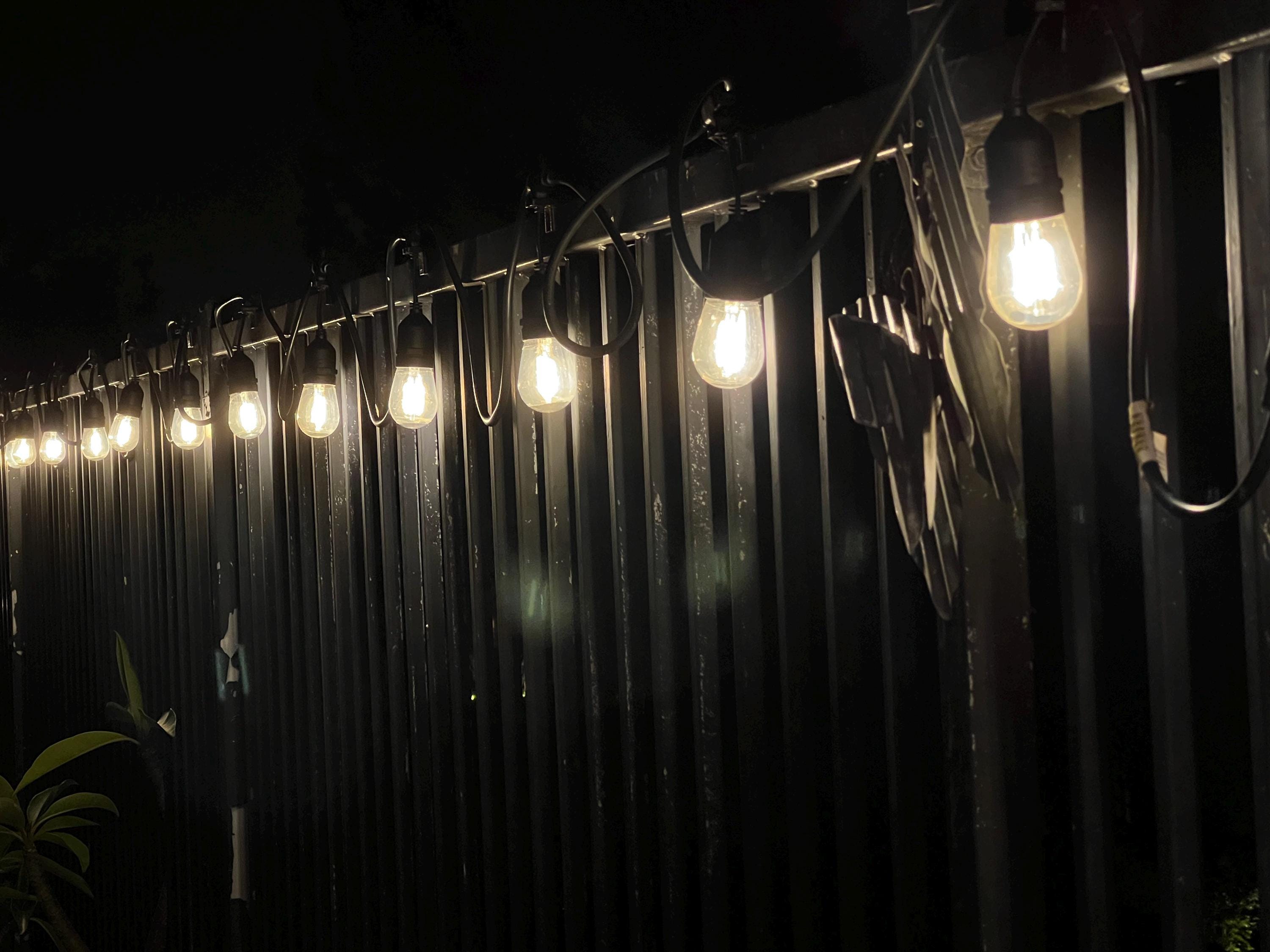 Fence Clips for Hanging Bistro Style String Lights